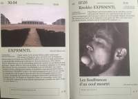 Open booklet with light green pages. On the left, the date 