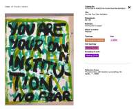 White page with an image occupying the left side. The image shows a hand-drawn poster, where 