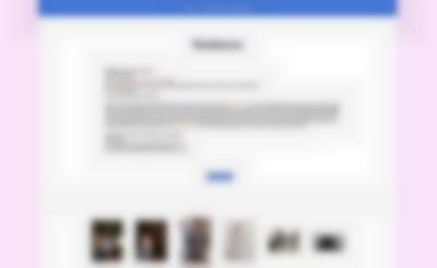 White page with vertical pink banners on each side. At the top, there is a blue banner with several words for the menu, which appear in white. Below, large black text reads 