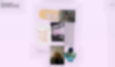 Pink page with a digital collage of images and text in the middle. On the top left corner, black text reads: 