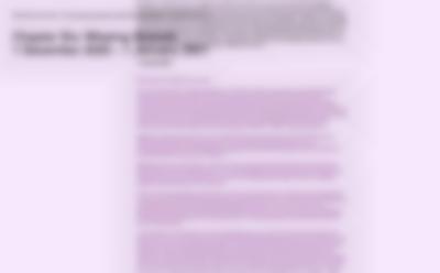 Pink page with six paragraphs of text. The first paragraph is black and the remaining text is purple. On the top left corner, larger black text reads: 