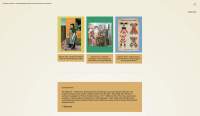 Website section showing three images with descriptions.